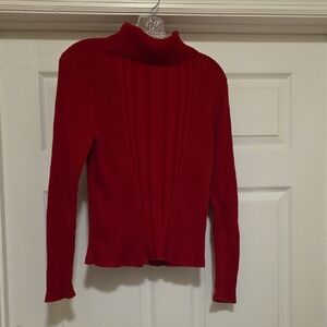 Liz Claiborne Bold Red Turtleneck Sweater